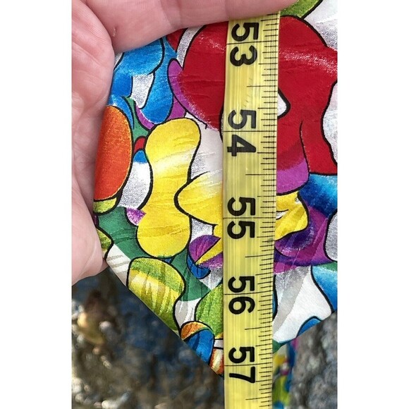 Men’s Set Of 3 Novelty Ties Bright Colors Butterflies Fish Chickens - Picture 11 of 16